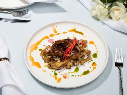 Бараньи язычки в соусе демиглас